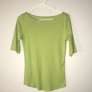 Andrea Jovine Small Lime Green 3/4 Sleeve